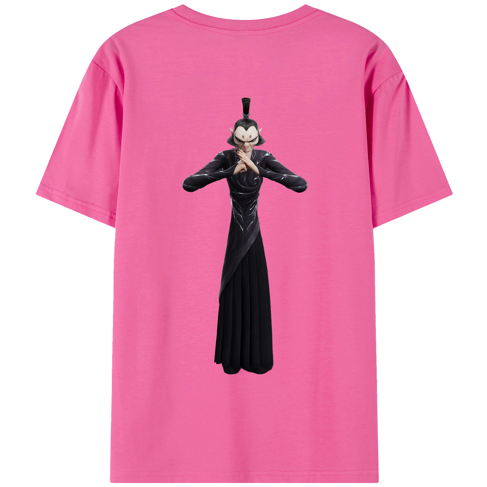 （画像用） Ne Zha 2 ナタ 魔童の大暴れ レディース半袖Tシャツ(バックプリント)